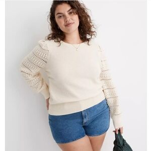 Madewell Bobble Pullover Sweater Size Large
